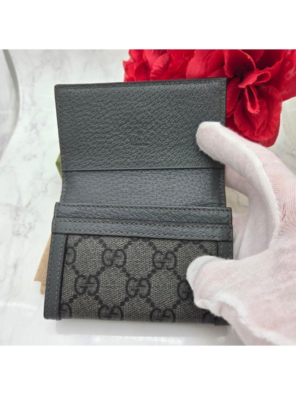 ★SOLD★ Gucci Business Card Holder Case Ophidia GG - Picture 11 of 14